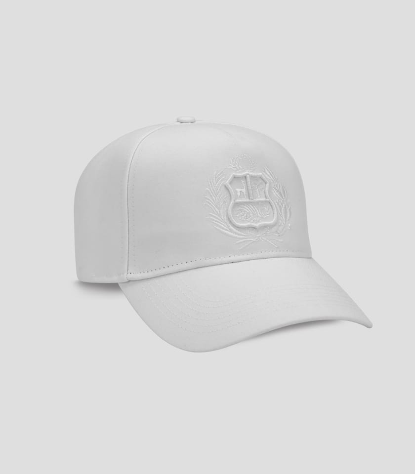 Gorra Blanca Oficial con escudo bordado a mano - Sastreria Militar